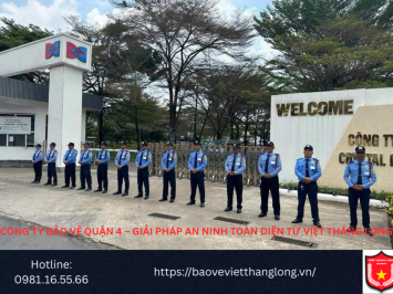 Bảng báo giá công ty Bảo vệ Quận 4 – Giải pháp An ninh Toàn diện từ Việt Thăng Long